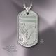 Home of the Free Small Dog Tag with Engraving Option